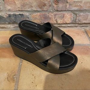 Metallic Donald J. Pliner Wedge